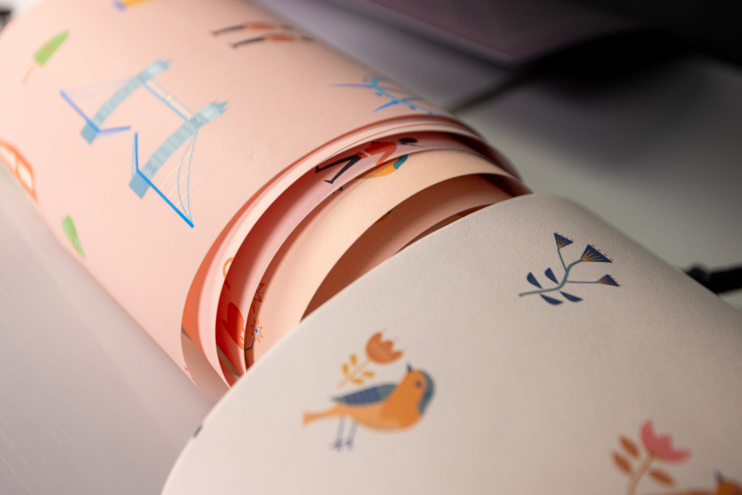 Eco-friendly wallpaper rolls printed with water-based inks