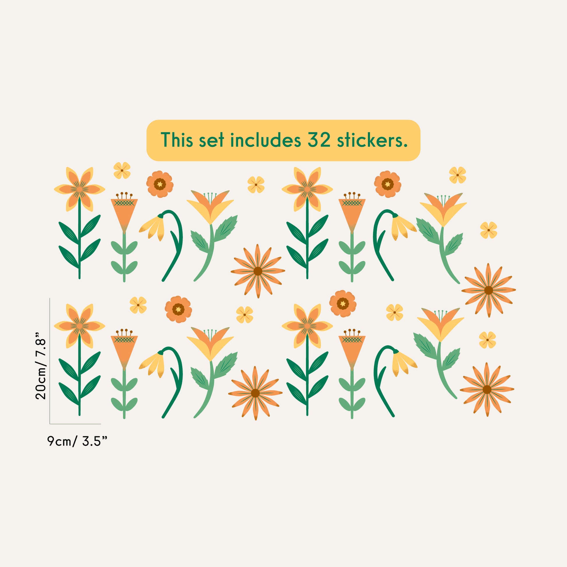 Earth-toned floral wall decals – sustainable and safe for nurseries