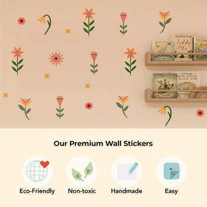 Delicate flower wall art – printed with water-based inks on FSC-certified paper