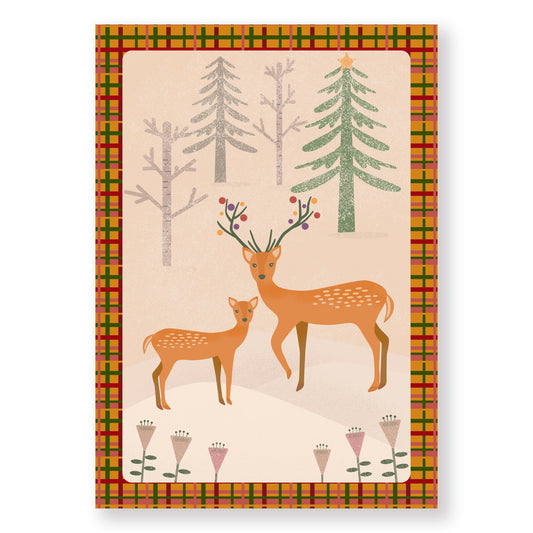 Hand-illustrated Christmas print designed for children, safe and eco-conscious.