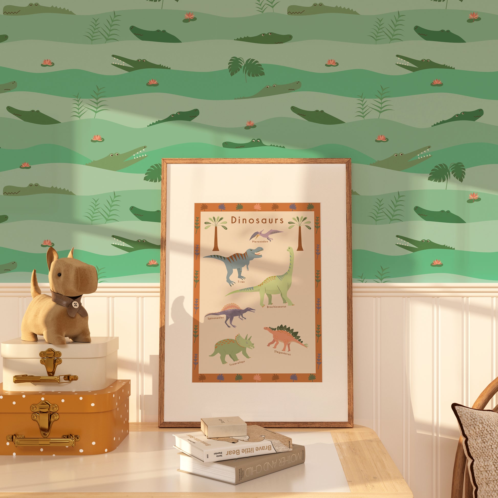 Whimsical children's room with Nordic influence