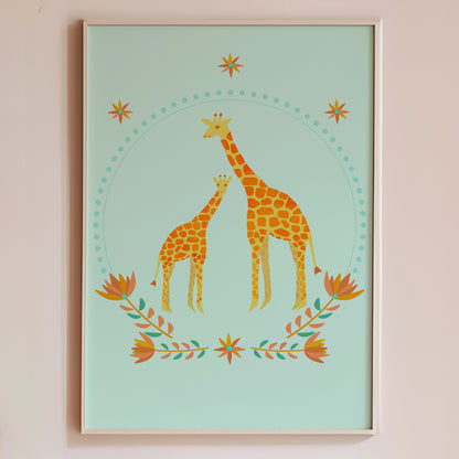 Storybook-inspired eco-friendly art print for imaginative children’s spaces.