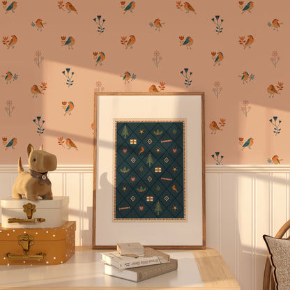 Hand-illustrated Christmas print designed for children, safe and eco-conscious.