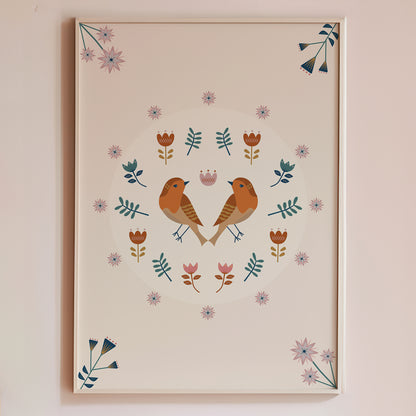 Storybook-inspired eco-friendly art print for imaginative children’s spaces.