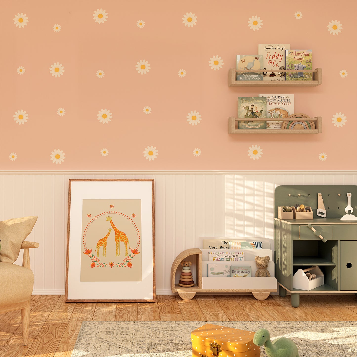 Happy Giraffes ‘Kirin’ Yellow - Art Prints