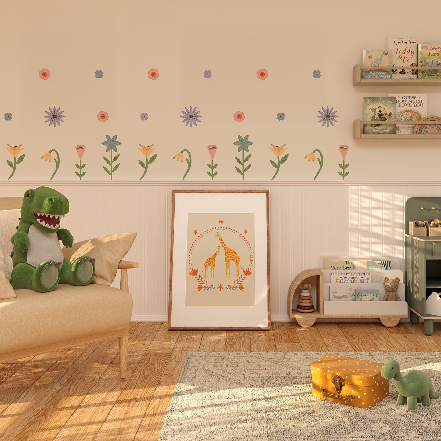 English Garden Wall Stickers Set - Cottage Garden