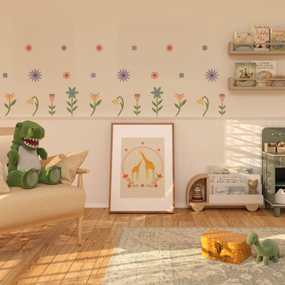 English Garden Wall Stickers Set - Cottage Garden