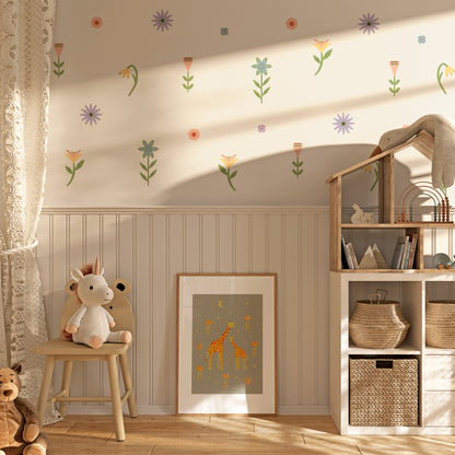 English Garden Wall Stickers Set - Cottage Garden